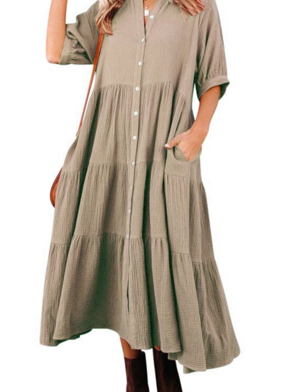 Cottagecore Cotton Gauze Dress
